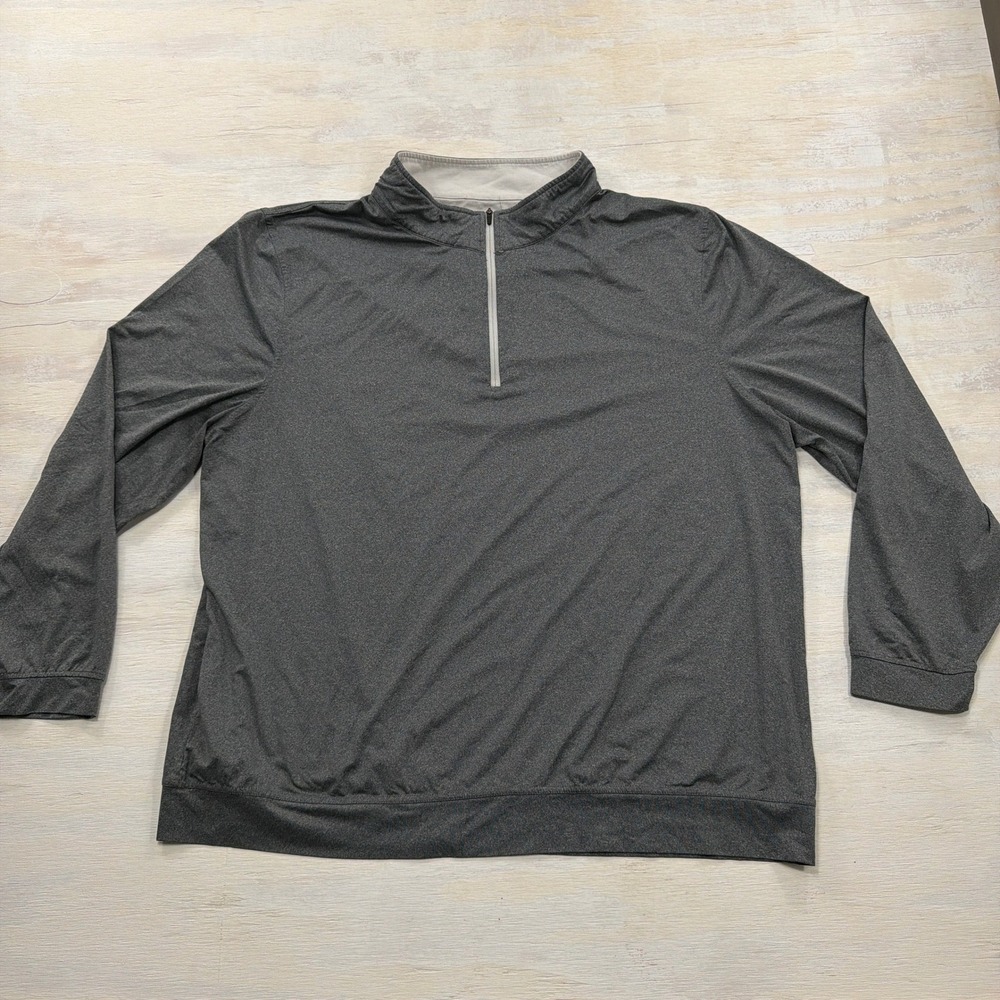 The Normal Brand Pullover Performance XXL Quarter Zip Stretch Gray Mens